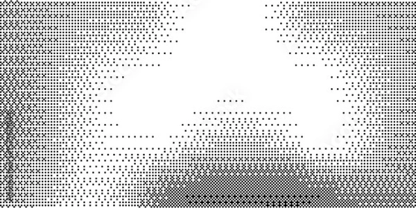 Fototapeta Trendy pixelated bitmap texture. Halftone gradient in Y2K style. Vector pixel template.
