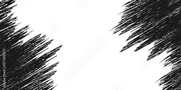 Fototapeta Abstract Background with Paintbrush Stroke, Brush Stroke Frame, Grunge Frame, Creative Ink Border, Template, Black, Transparent Background