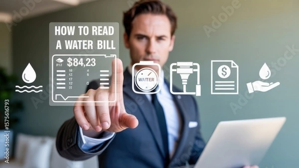Fototapeta Understanding Your Water Bill A Comprehensive Guide to Reading and Interpreting Water Bills