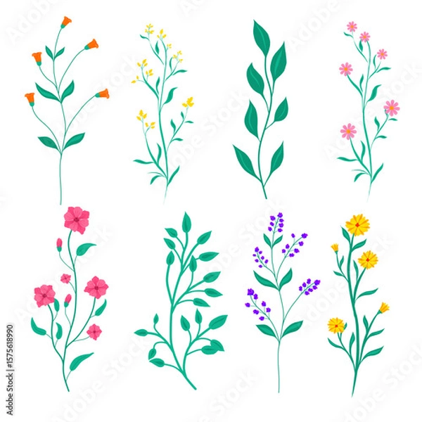 Fototapeta seamless floral pattern