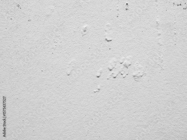 Obraz Wall white stucco plaster cement floor background, surface texture grey rough building, blank construction room home backdrop