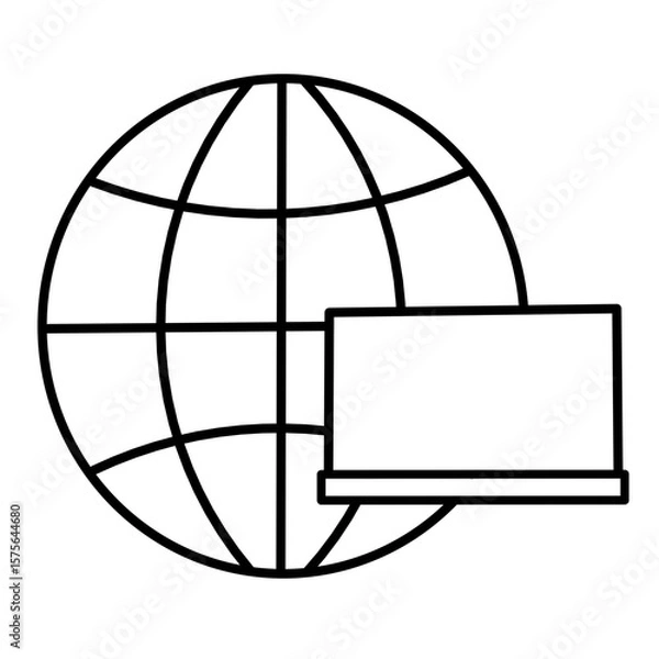 Obraz globe related vector icon