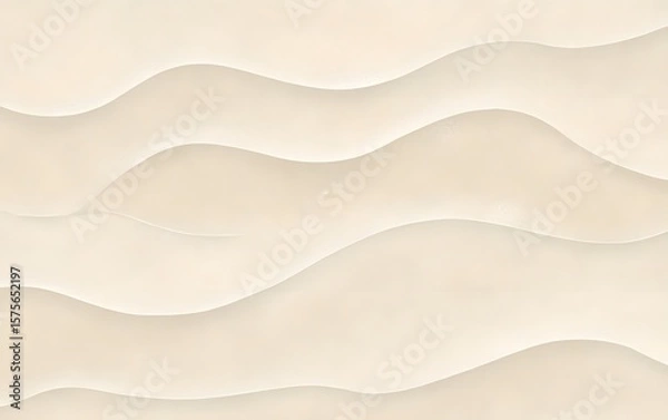 Fototapeta Creamy Beige Sand Dune Waves Abstract Texture Background