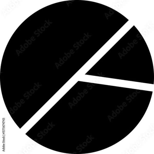 Obraz Sleek Circular Diagram with Angular Segments for Data Visualization and Modern Presentation Designs