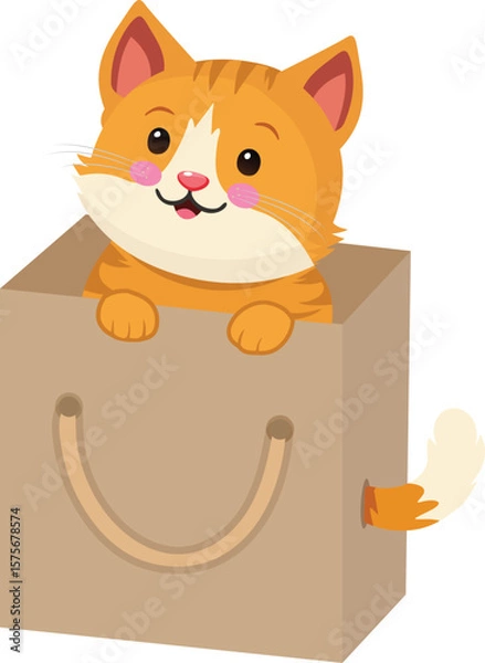 Obraz 3. The cat in the bag