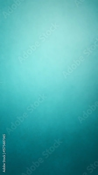 Fototapeta Calm teal to turquoise gradient digital background minimalist texture for modern website and mobile wallpaper