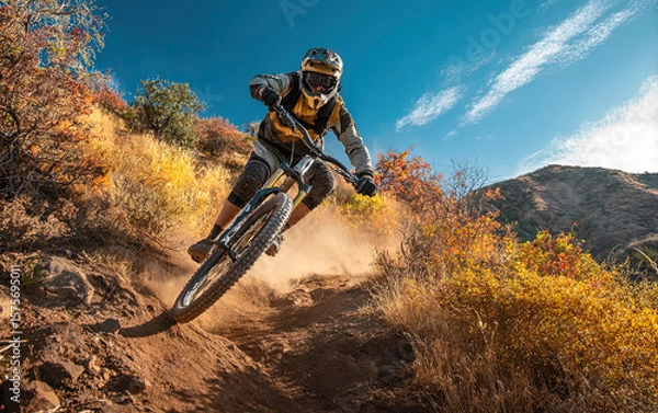 Obraz mountain biking