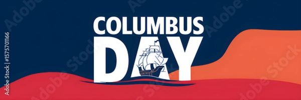 Obraz Happy Columbus Day 2025
