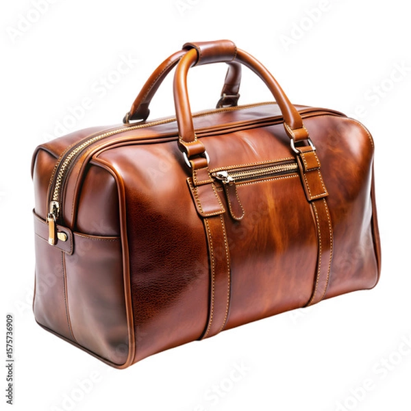 Obraz brown leather bag