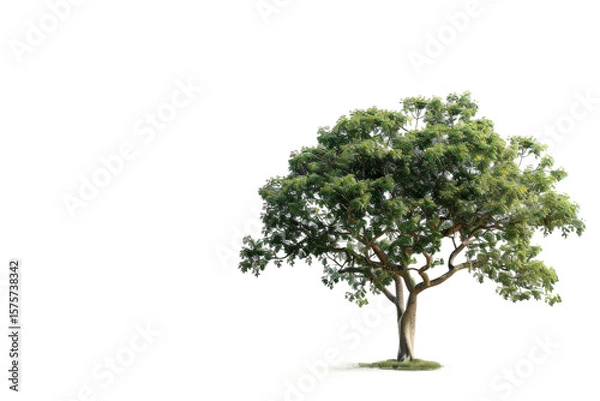 Obraz Beautiful ester tree foliage displayed on transparent background