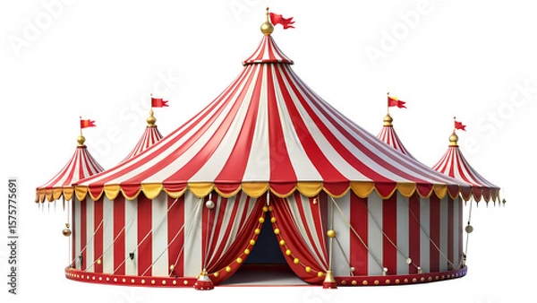Obraz circus tent isolated on white