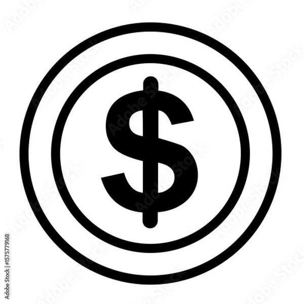 Obraz dollar sign icon