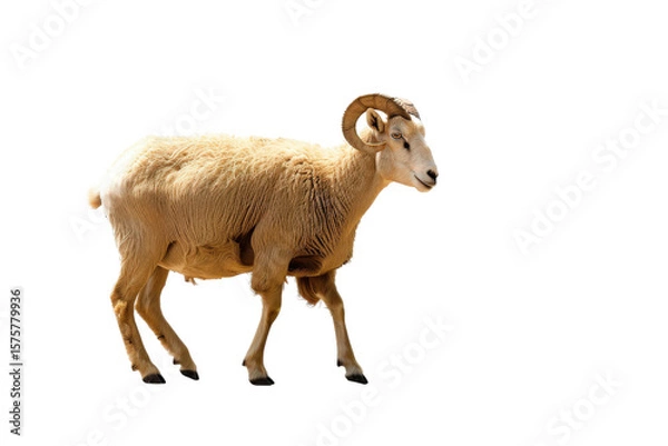 Obraz sheep isolated on white background