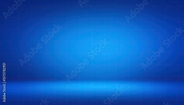 Fototapeta Empty studio background, deep blue