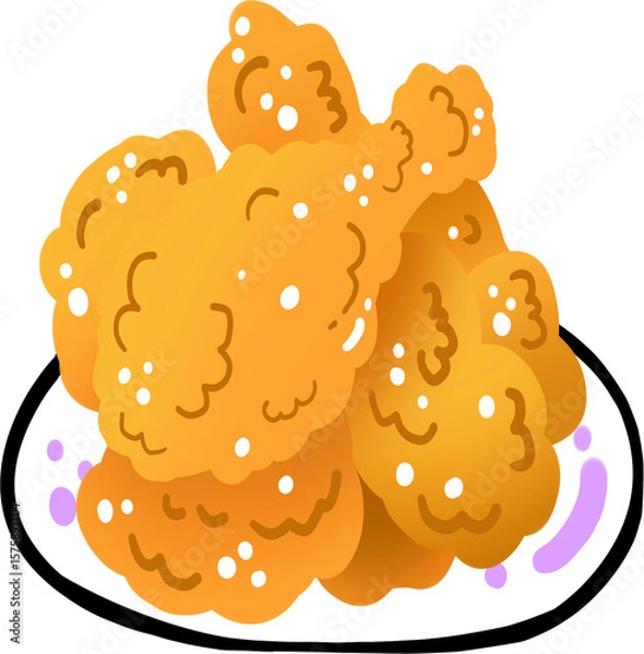 Obraz 한국 스타일 프라이드치킨