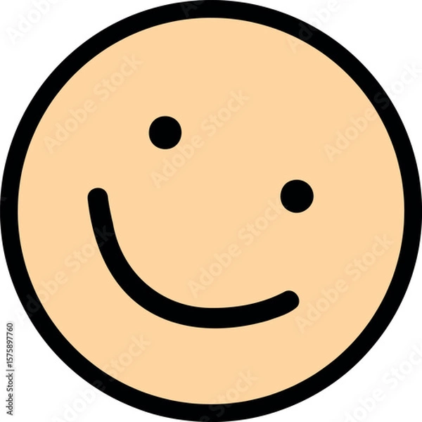 Fototapeta Happy Smiley Face Icon