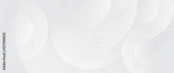 Fototapeta Abstract white glowing geometric lines on gray background. Modern shiny blue circle lines pattern.