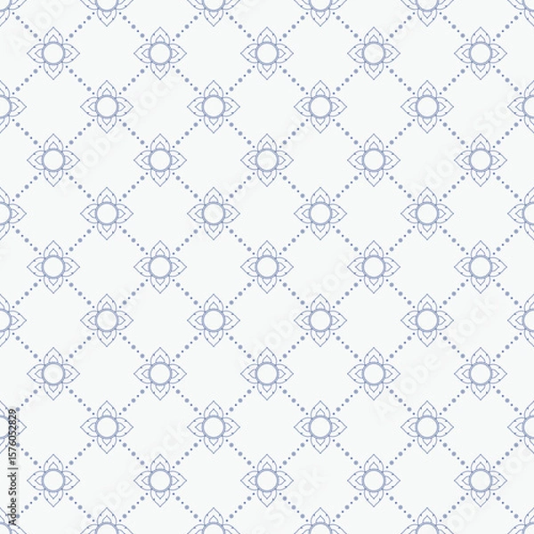 Fototapeta Seamless Thai Pattern Background in Gold and Red