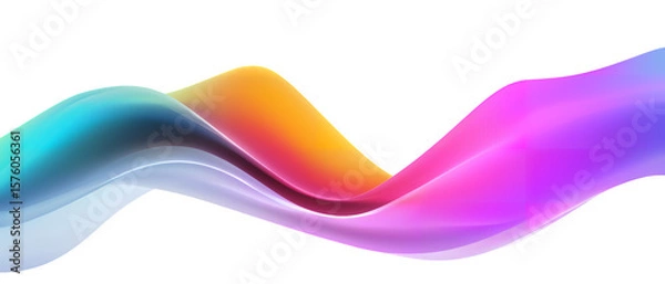 Obraz abstract colorful wave