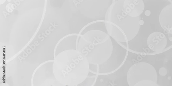 Fototapeta Subtle gray abstract acrylic texture with muted floral circle pattern, grey, acrylic