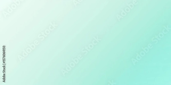 Fototapeta Subtle gradient from soft aqua to pastel mint, seamless background, sky, color palette