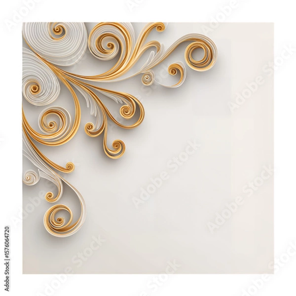 Obraz Paper Page Corner Folded with Realistic Shadows