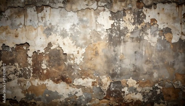 Obraz Weathered, textured wall