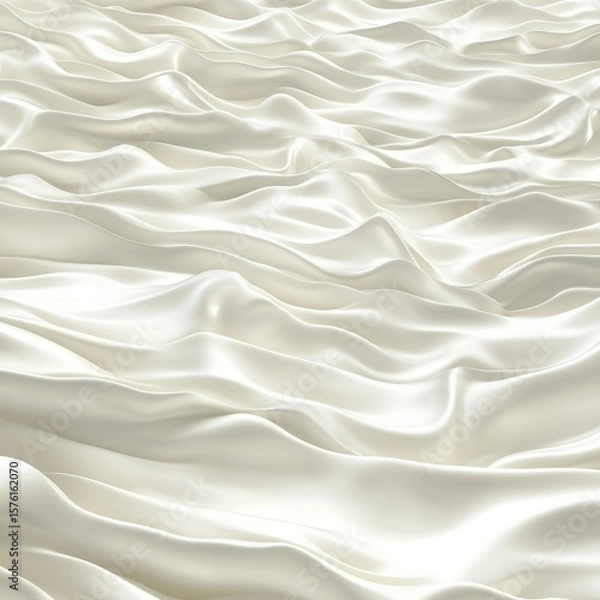Fototapeta Undulating Off-White Fabric Texture