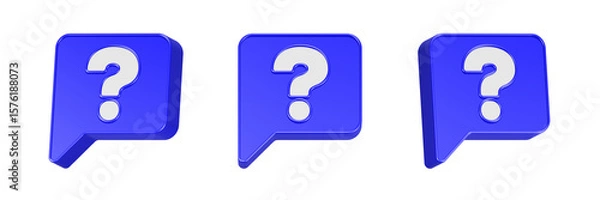 Fototapeta question mark 3d symbol relaistic