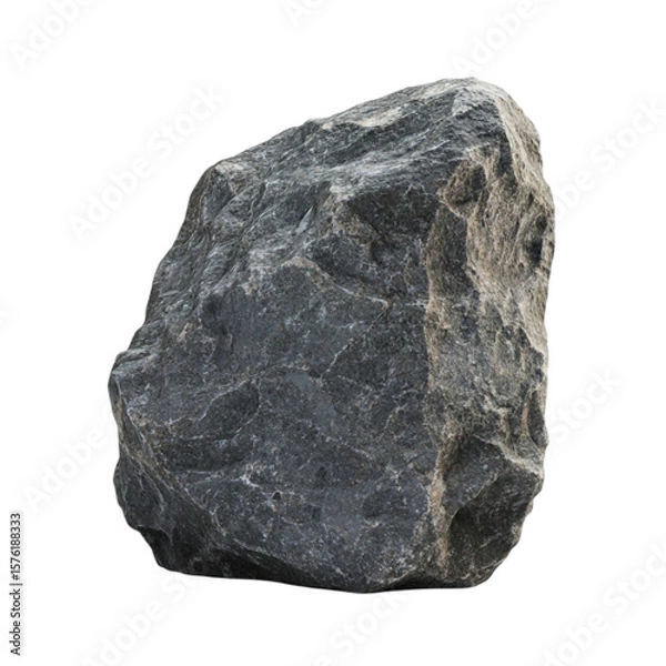 Fototapeta A Gray Boulder Awe Inspiring Stone Nature Rock Texture