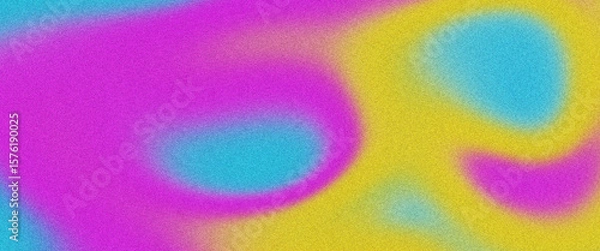Obraz Colorful gradient shape blur. Blur Gradient Shape transparent shape gradient Shining circle holographic blurred shape rainbow colors. Abstract design