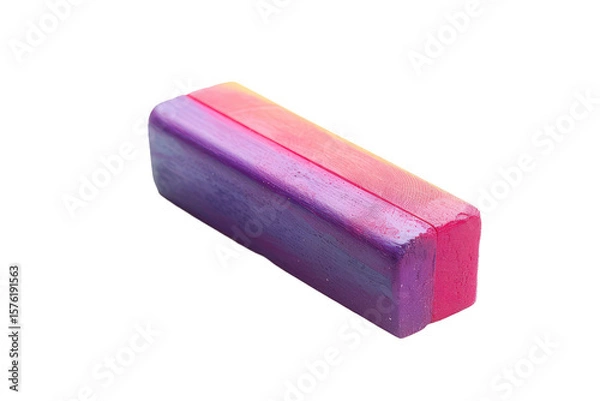 Obraz School eraser isolated clearly on transparent background in sharp detail