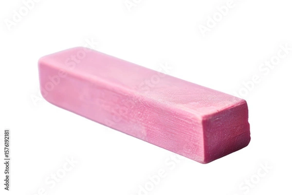 Obraz Single rubber eraser close-up on a transparent background display