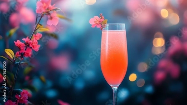 Fototapeta create a background image for the flavour cocktail