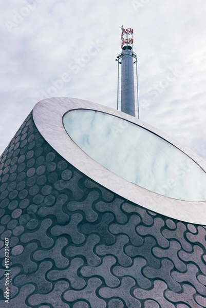 Fototapeta lighthouse on the sea modern minimalist 