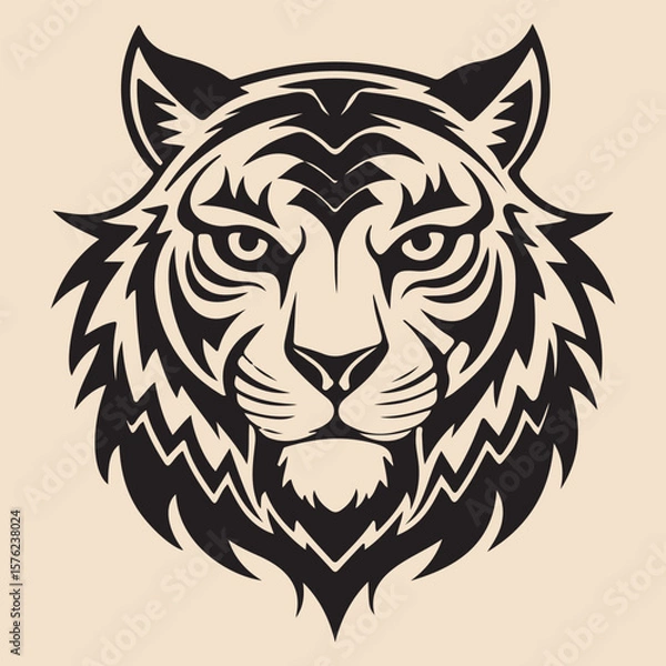Fototapeta 
Tiger head illustration