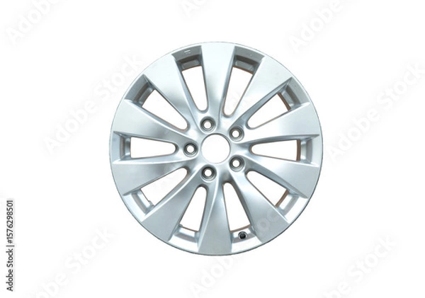 Obraz Alloy wheel isolated on transparent background