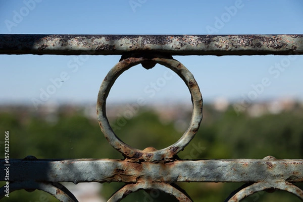 Fototapeta Rond rouillé