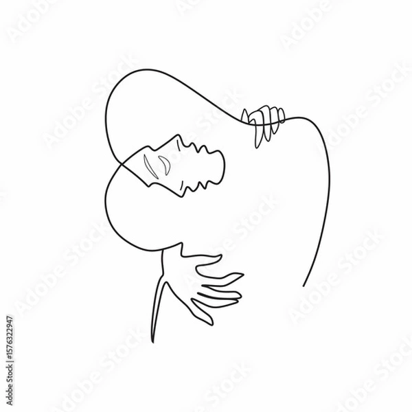 Obraz hand drawn vector illustration of an angel