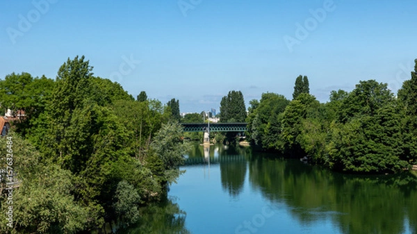 Fototapeta Pont et Bâtiment