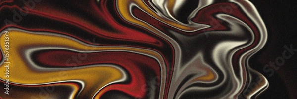 Fototapeta abstract gradient flow with warm earth tone color yellow, brown, red, ,white and black for social media website background header design art