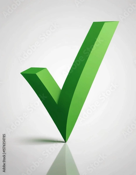 Fototapeta 3 D check mark