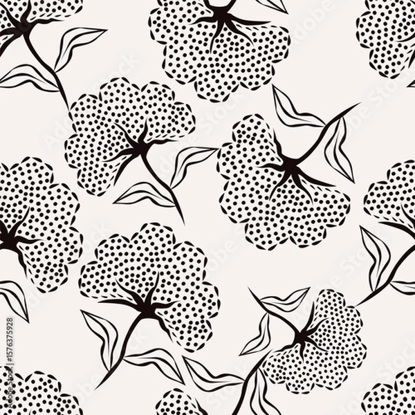 Fototapeta seamless floral pattern