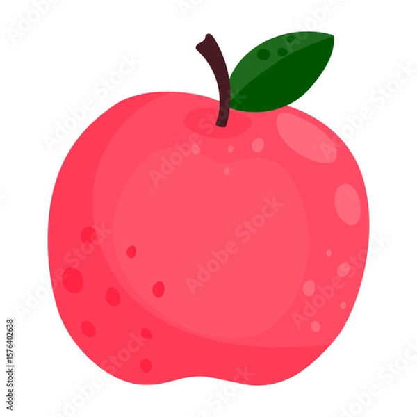 Obraz Ripe red apple. Healthy eating. Juicy fruit.