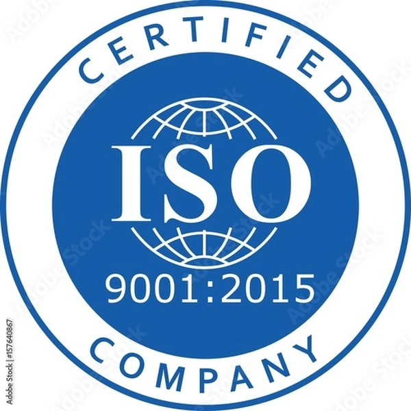 Obraz ISO 9001-2015 label certification new version