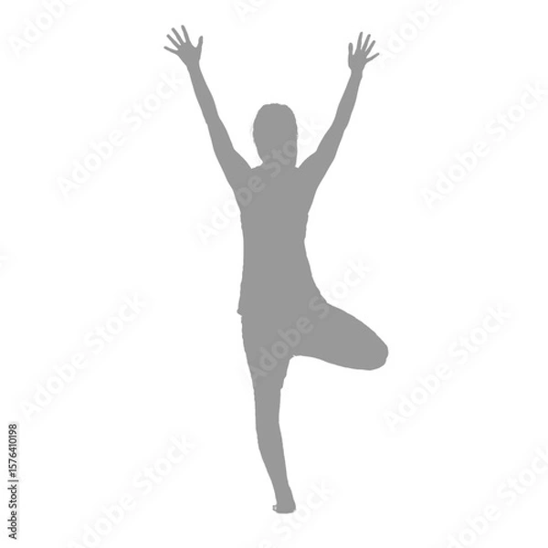Fototapeta Abstract geometric shape with negative space and a modern minimalist design