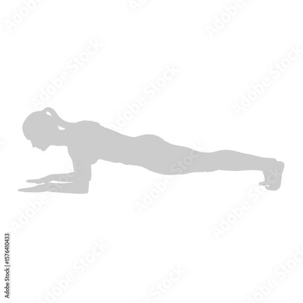 Fototapeta Abstract geometric background with light gray shapes on a white backdrop