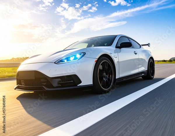 Obraz cool modern car driftin