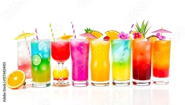 Fototapeta cocktail with lime