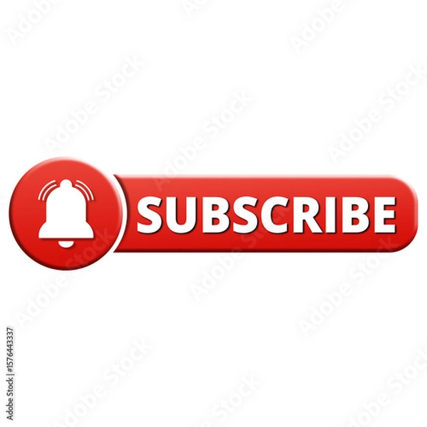 Fototapeta Red subscribe now button 